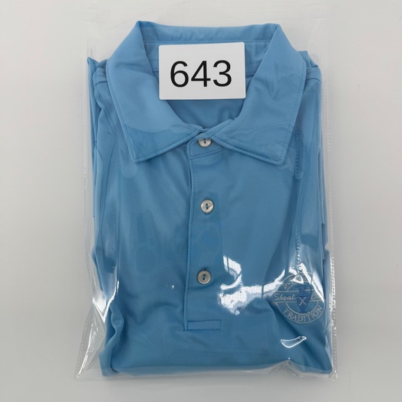 Peter Millar Polo Shirt Mens M Blue Summer Comfort Regions Tradition Shoal Creek - Picture 11 of 11